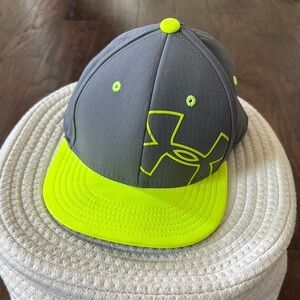 Under Armour Gray and Neon Yellow Cap